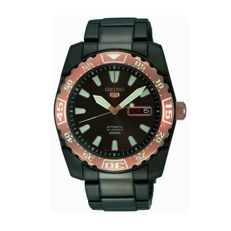 Seiko 5 Sports Brown Dial Automatic Men's Watch- SRP172K1